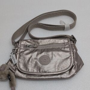 Kipling Metallic Gold Crossbody Bag